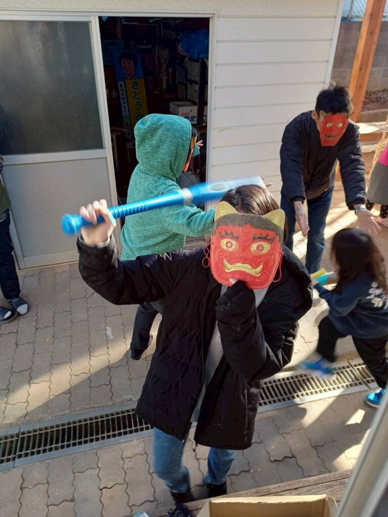 節分・ゆきひろさんDAY・チョコ作り練習日と本番！？・竹笛つくり・お昼ごはん♪